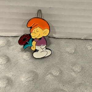 Colorful Smurf Character Brooch